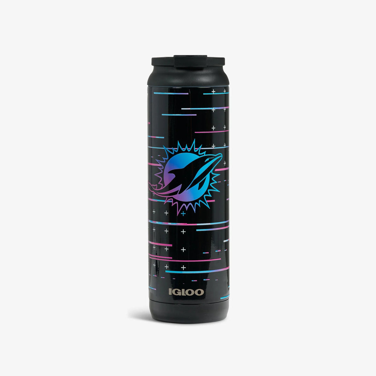NFL Neon Miami Dolphins 20 Oz Flip ‘n’ Sip Tumbler